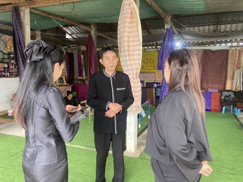 พช.ร้อยเอ็ด ร่วมกับสำนักข่าว NBT อุบลราชธานี ถ่ายทำรายการ "วิจิตรไหมบ้านตาหยวก: สายใยพระราชปณิธาน ถิ่นสุวรรณภูมิ"